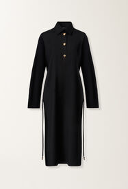 Fabiana Filippi Shirt dress in flannel, black Black ABD225F560L6810000