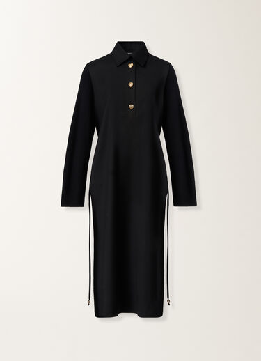 Fabiana Filippi Shirt dress in flannel, black Black ABD225F560L6810000