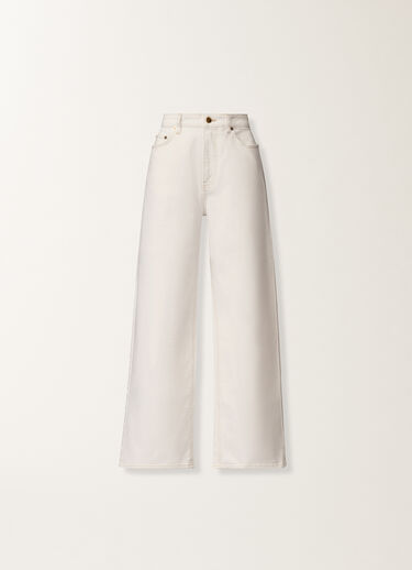 Fabiana Filippi Pantalone in denim, bianco WHITE PAD276F342M1380000