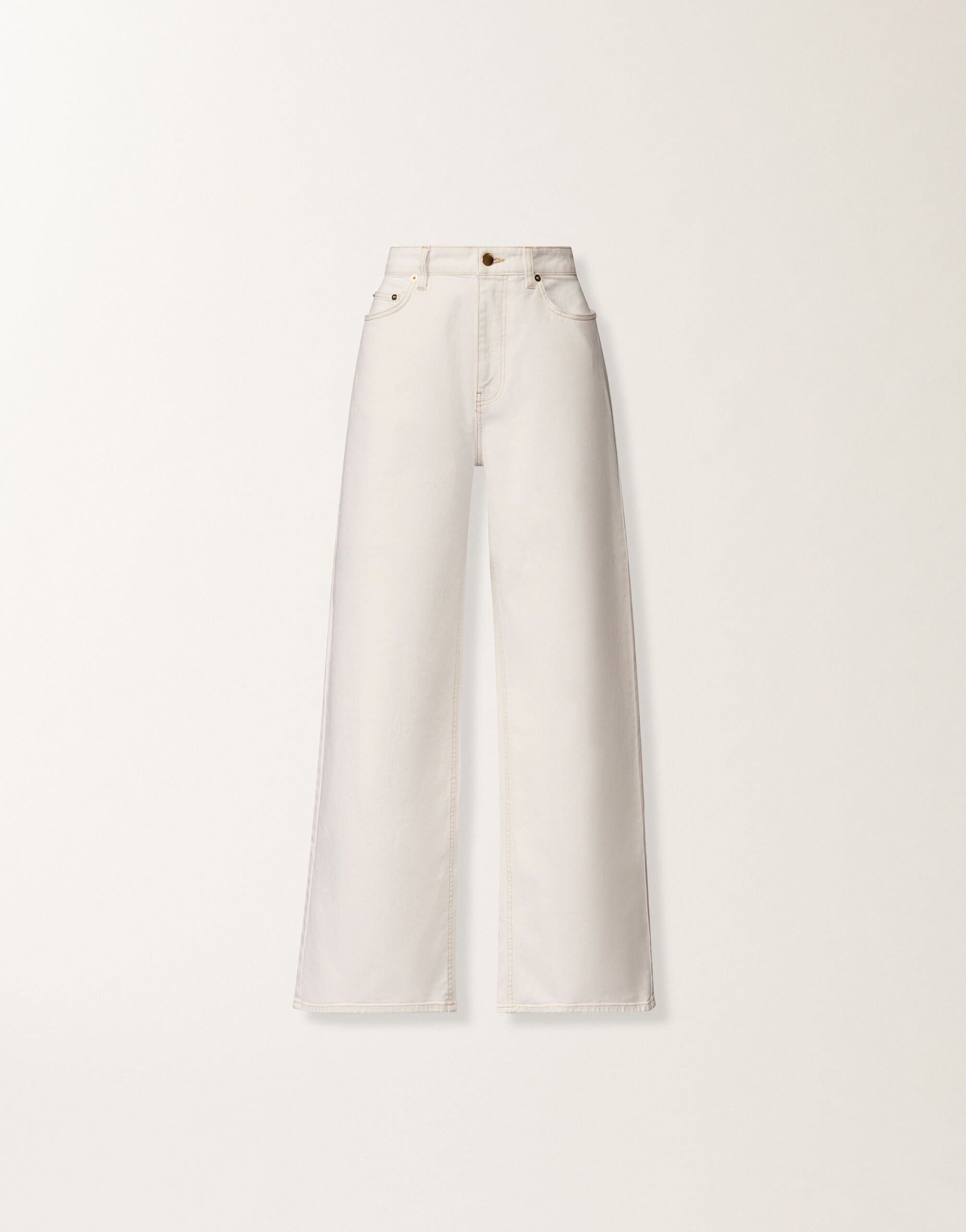Fabiana Filippi Pantalone in denim, bianco WHITE PAD276F342M1380000