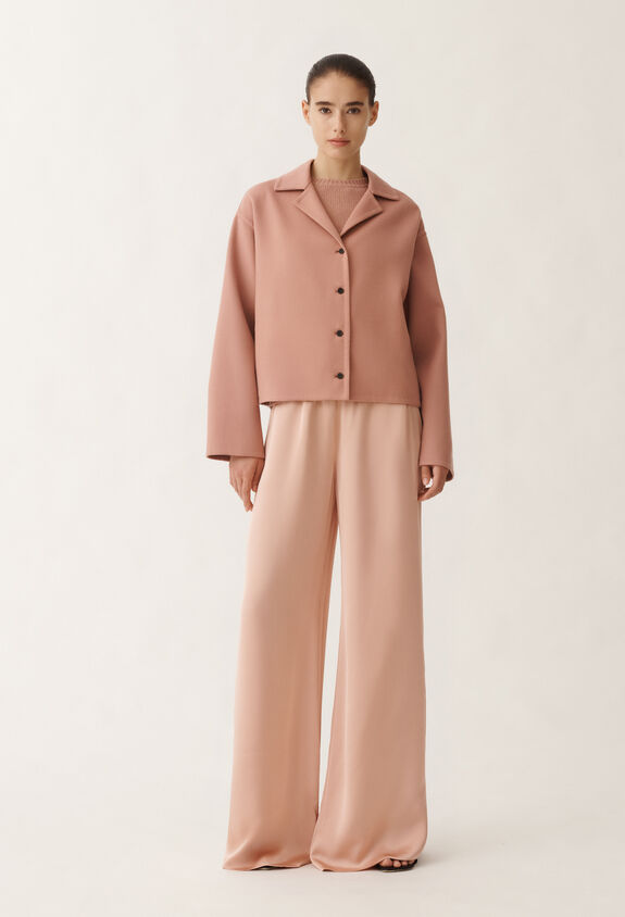 Fabiana Filippi Double wool jacket, blush PINK CTD265F225D8040000