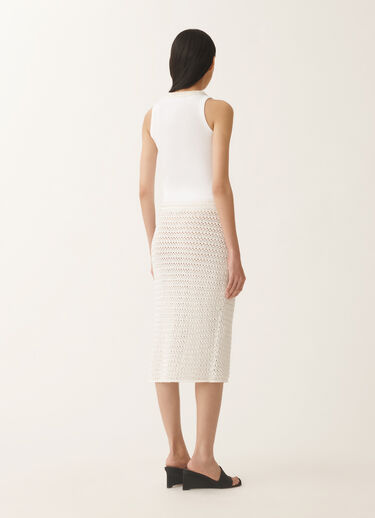 Fabiana Filippi Cotton skirt with sequins, white WHITE GND275F788L3530000