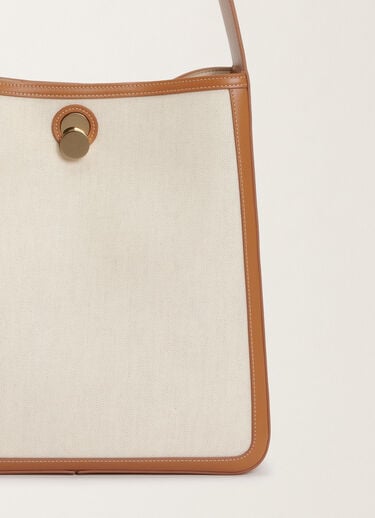 Fabiana Filippi Eclissi canvas and leather bag, tan BROWN BGD265A857L2150000