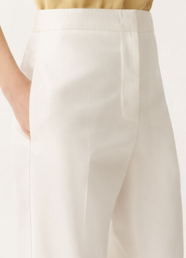 Fabiana Filippi Deruta cotton gabardine trousers, white WHITE PAD265F320L1920000