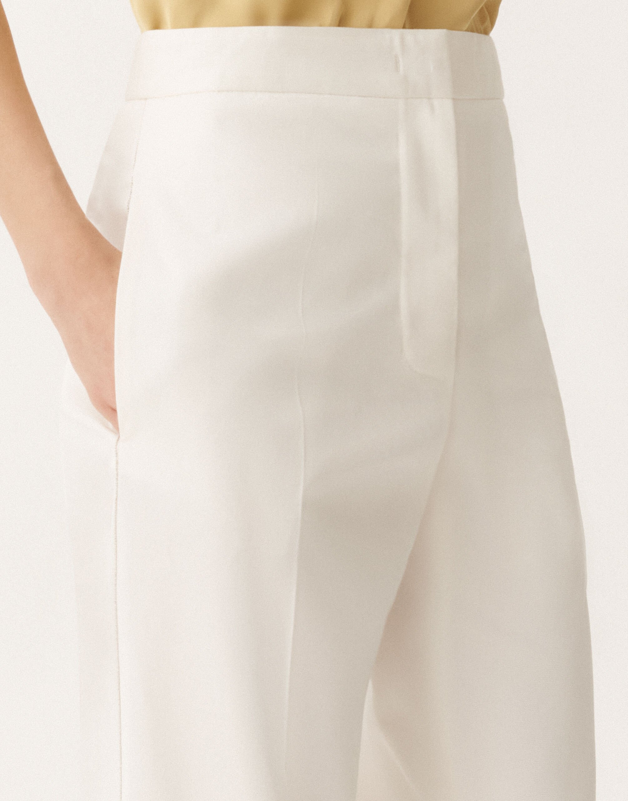 Fabiana Filippi Deruta cotton gabardine trousers, white WHITE PAD265F320L1920000