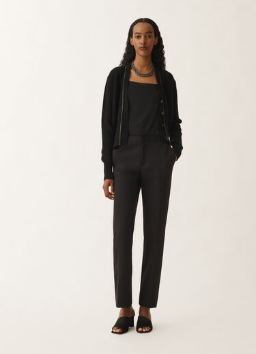 Fabiana Filippi Cardigan en gaze de cachemire, noir NOIR MAD265F038L1610000