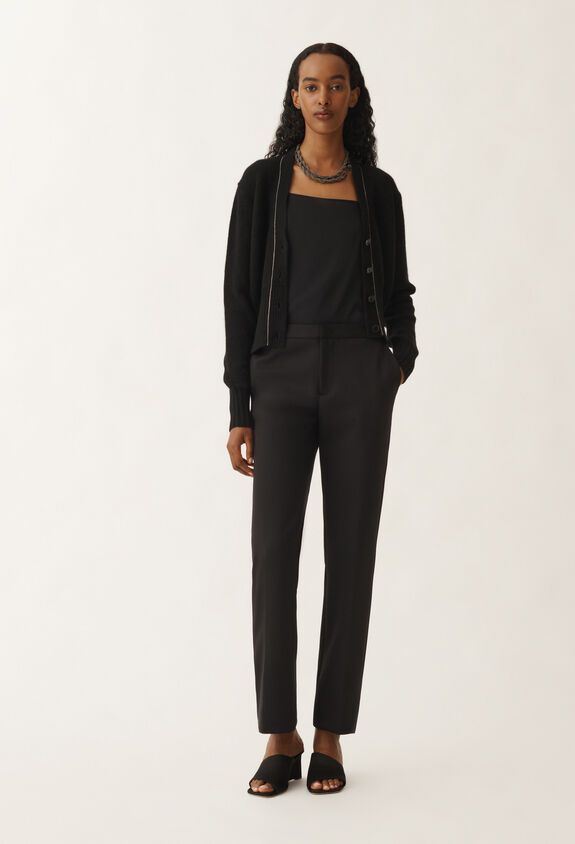 Fabiana Filippi Brushed cashmere cardigan, black BLACK MAD265F038L1610000