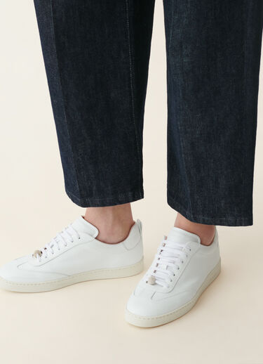 Fabiana Filippi Sneakers en cuir grainé, blanc optique Blanc optique ASD216A846M5040000