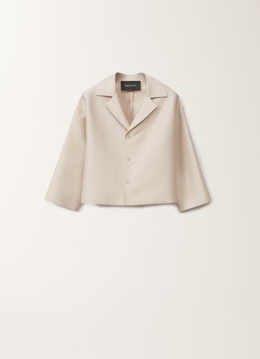 Fabiana Filippi Cotton and silk mikado jacket, greige BROWN GCD265F232D7870000