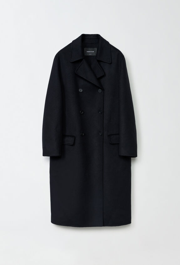 Fabiana Filippi Double wool and cashmere coat, black BLACK CTD224F625L0940000