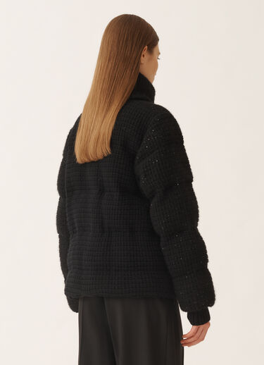 Fabiana Filippi Chaqueta de plumón en lana y seda con lentejuelas, negro Negro CTD225F672L6170000