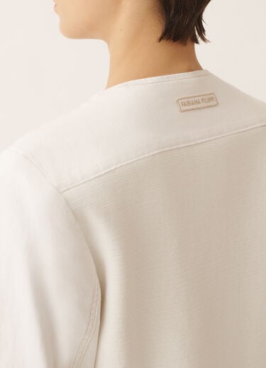 Jeansjacke, Weiss Fabiana Filippi Jeansjacke, Weiss WEISS GCD276F658M1370000