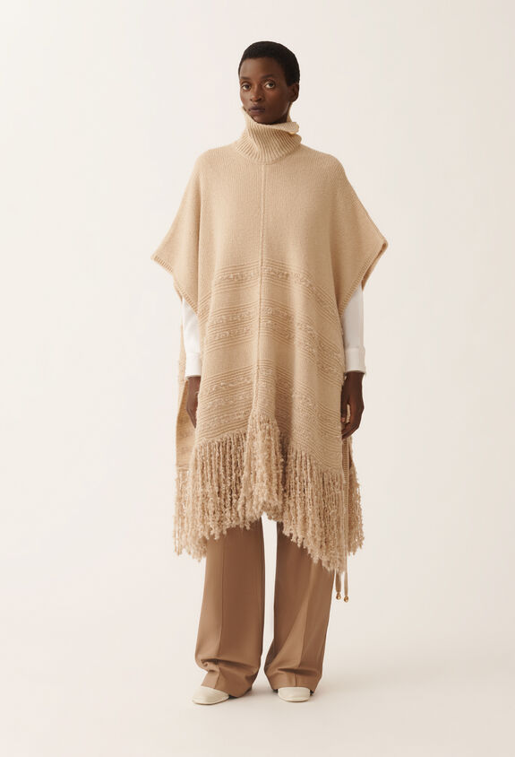 Fabiana Filippi Camel cape, albino BROWN MAD215F118L5010000