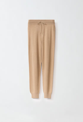 Fabiana Filippi Platinum jogging trousers, camel BLUE MAD214F096D7230000