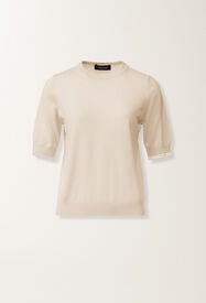 Fabiana Filippi Pullover aus Wolle und Baumwolle, Butterfarbe Butter MAD266F042L9300000