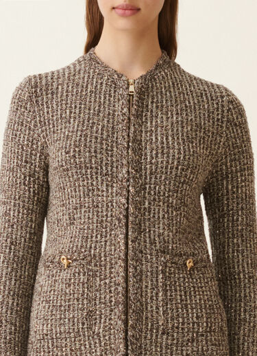 Fabiana Filippi Veste en tweed, ébène ébène GCD216F165M2570000