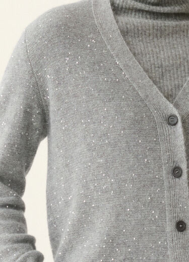 Sequin cardigan, charcoal Fabiana Filippi Sequin cardigan, charcoal Charcoal MAD226F449D2960000