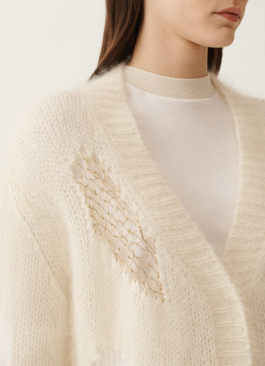 Fabiana Filippi Mohair sweater, butter White MAD225F514L6330000