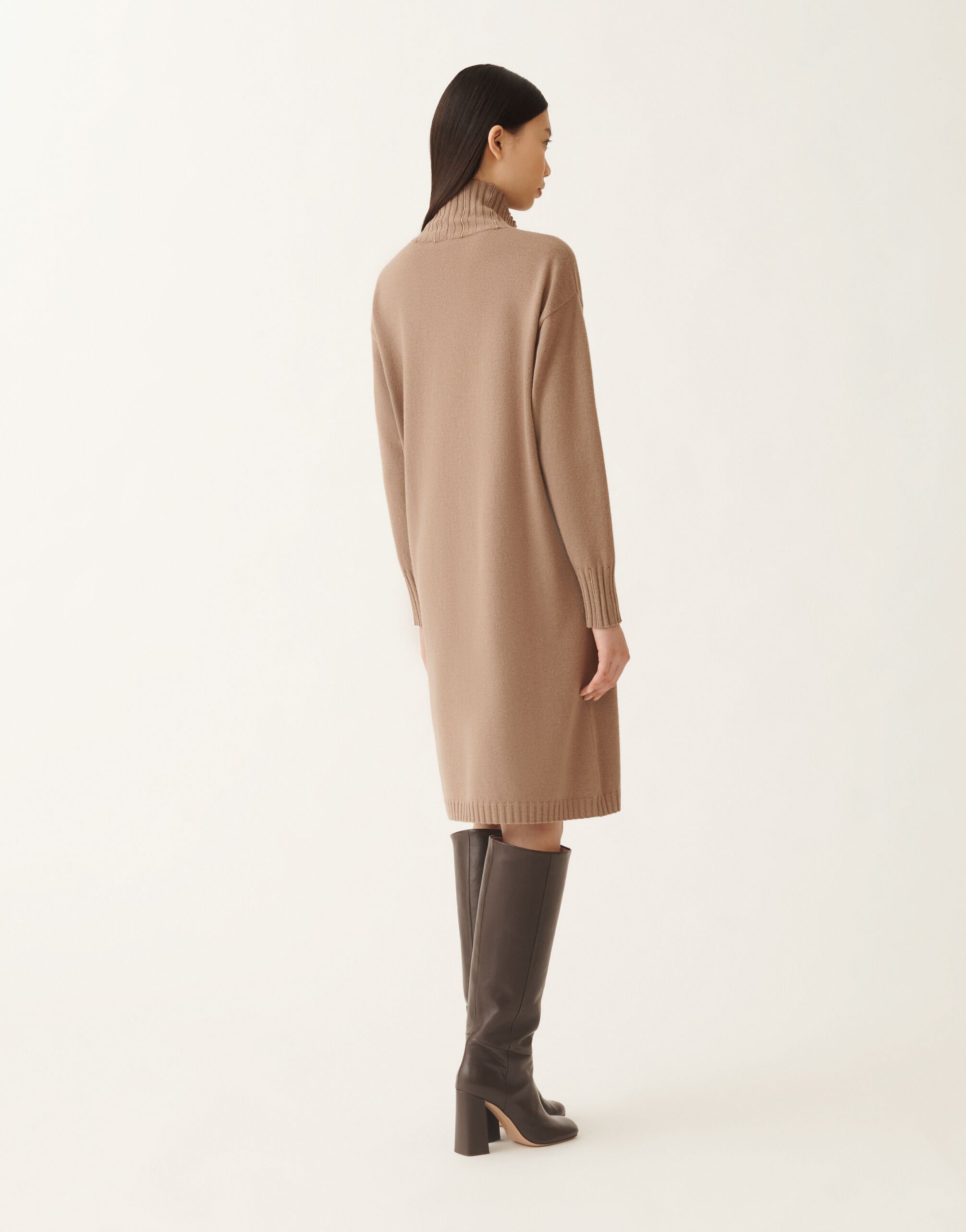 Fabiana Filippi Kleid in Platin, Rinde Braun ABD225F588L5170000