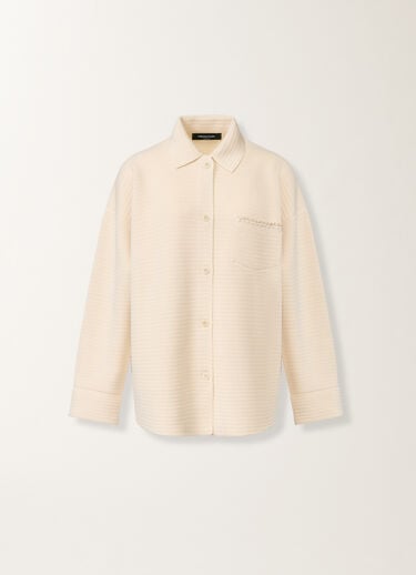 Fabiana Filippi Hemd aus Wolle und Baumwolle, Butterfarbe Butter MAD266F043L7670000