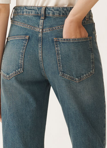 Fabiana Filippi Narni 5-pocket denim trousers, vintage blue BLUE PAD265F328L1820000
