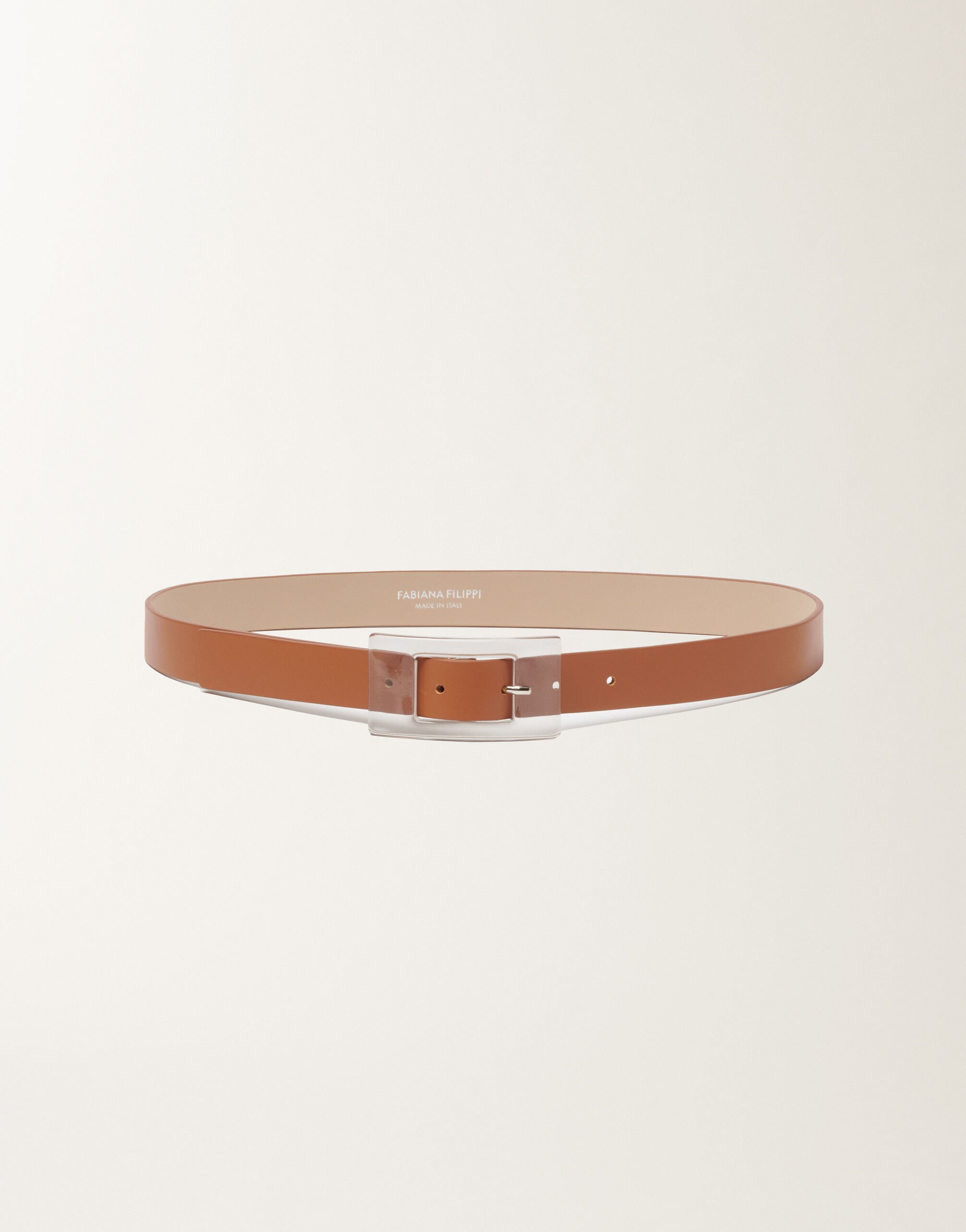 Fabiana Filippi Calf leather belt, leather Brown AAD266A860M0260000