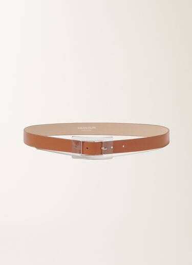 Fabiana Filippi Calf leather belt, leather Brown AAD266A860M0260000