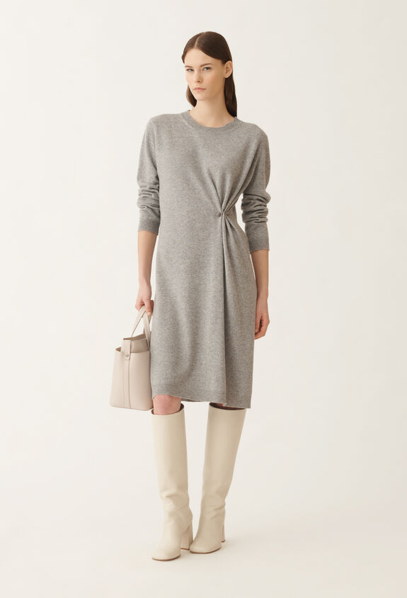 Fabiana Filippi Platinum dress, rock grey GREY ABD215F141L5170000