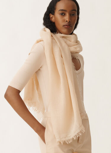 Fabiana Filippi Sciarpa in lino e cotone, sabbia SABBIA SAD265A803L2740000