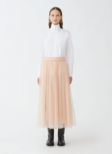 Fabiana Filippi Tulle midi skirt, dusty pink DUSTY PINK GND264F278I9320000