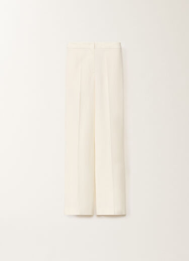 Fabiana Filippi Hose Deruta aus Geflecht in Wolle und Leinen, vanillefarben WEISS PAD265F320D8220000