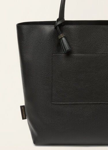 Grained leather tote bag, black Fabiana Filippi Grained leather tote bag, black Black BGD226A910M5600000