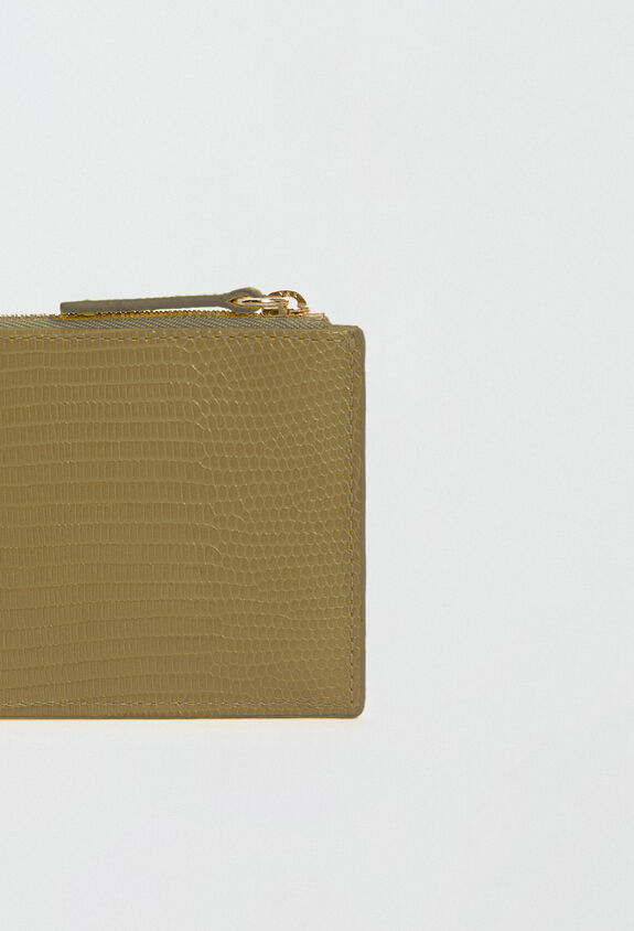 Fabiana Filippi Calfskin card holder, olive GREEN AAD224A954L1000000