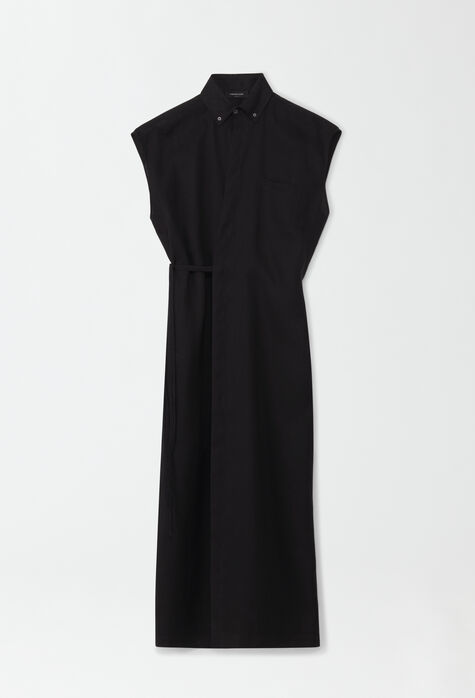 Fabiana Filippi Linen canvas dress, black ABD274F741H2970000