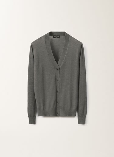 Fabiana Filippi Cashmere and silk cardigan, granite GREY MAD265F008N9070000