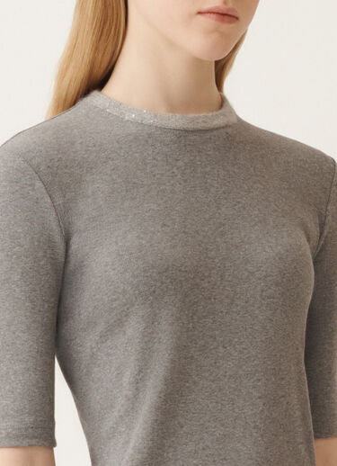 Fabiana Filippi T-shirt en jersey, gris rocheux GRIS JED215F129L5810000