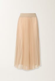 Fabiana Filippi Gonna ampia in tulle, acero BEIGE GND215F426L5480000