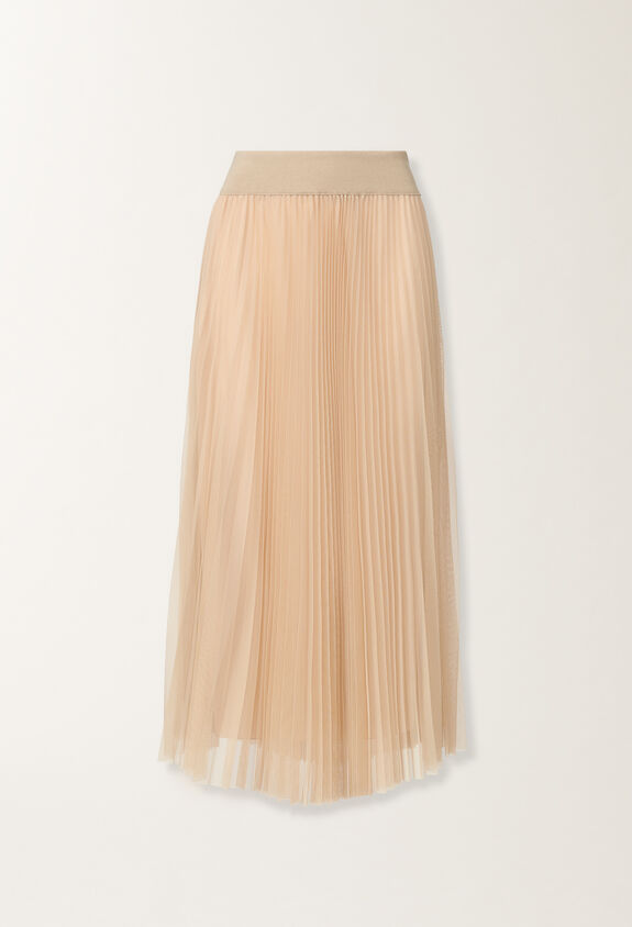Fabiana Filippi Full tulle skirt, maple BEIGE GND215F426L5480000