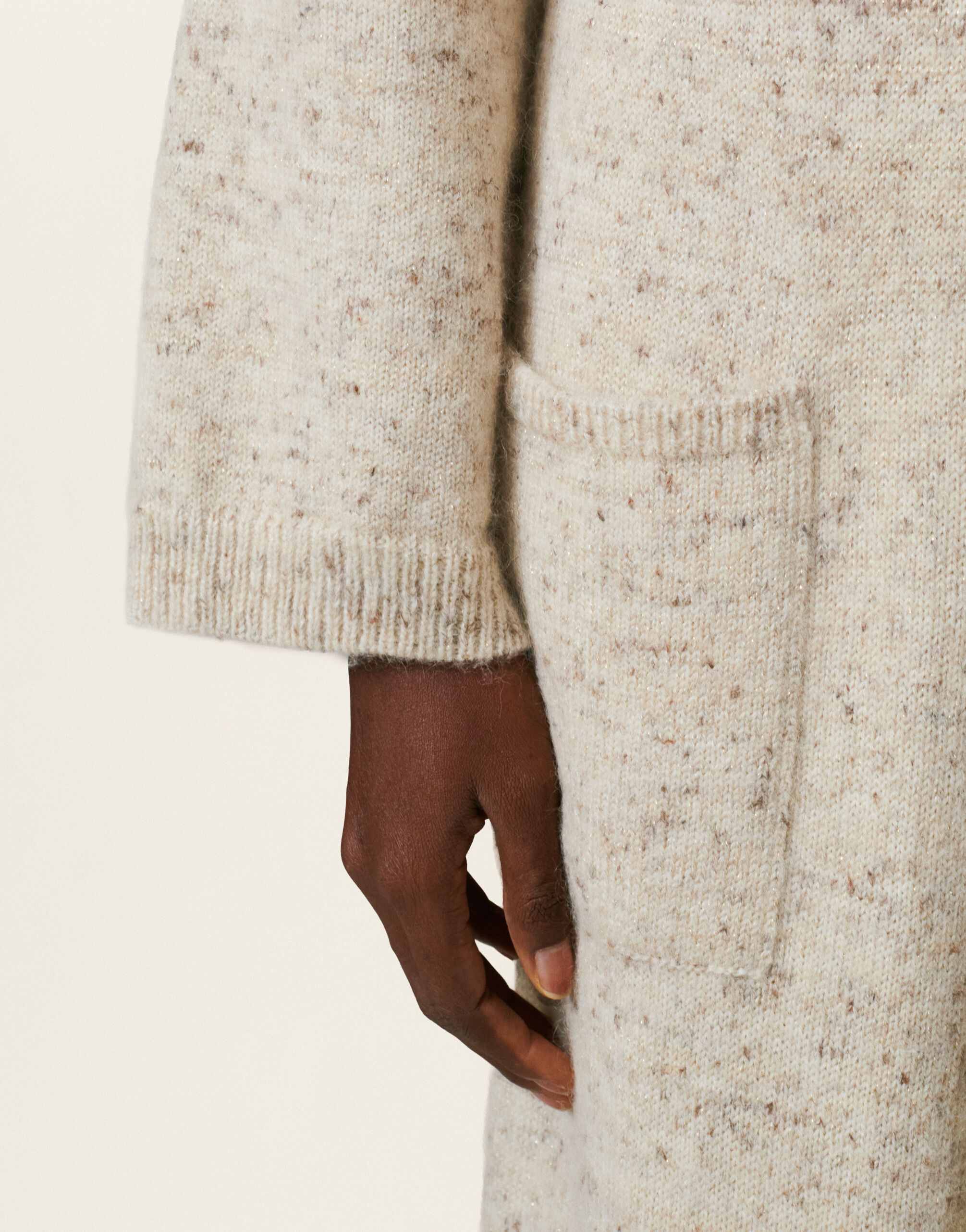 Fabiana Filippi Cardigan en fil Donegal avec lurex, cachà Cachà MAD216F088M2580000