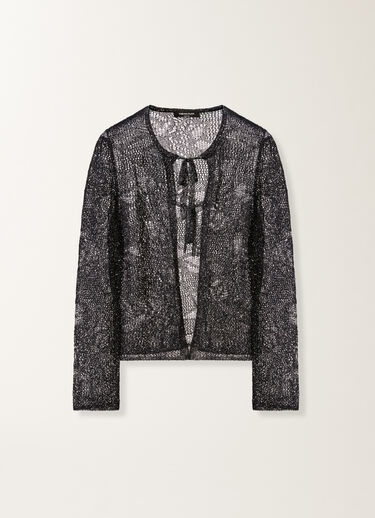 Fabiana Filippi Cardigan en micro-paillettes bleu nuit BLEU NUIT MAD276F509D8640000