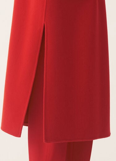 Fabiana Filippi Double-faced wool and cashmere coat, lacquer Red CTD225F680L6390000