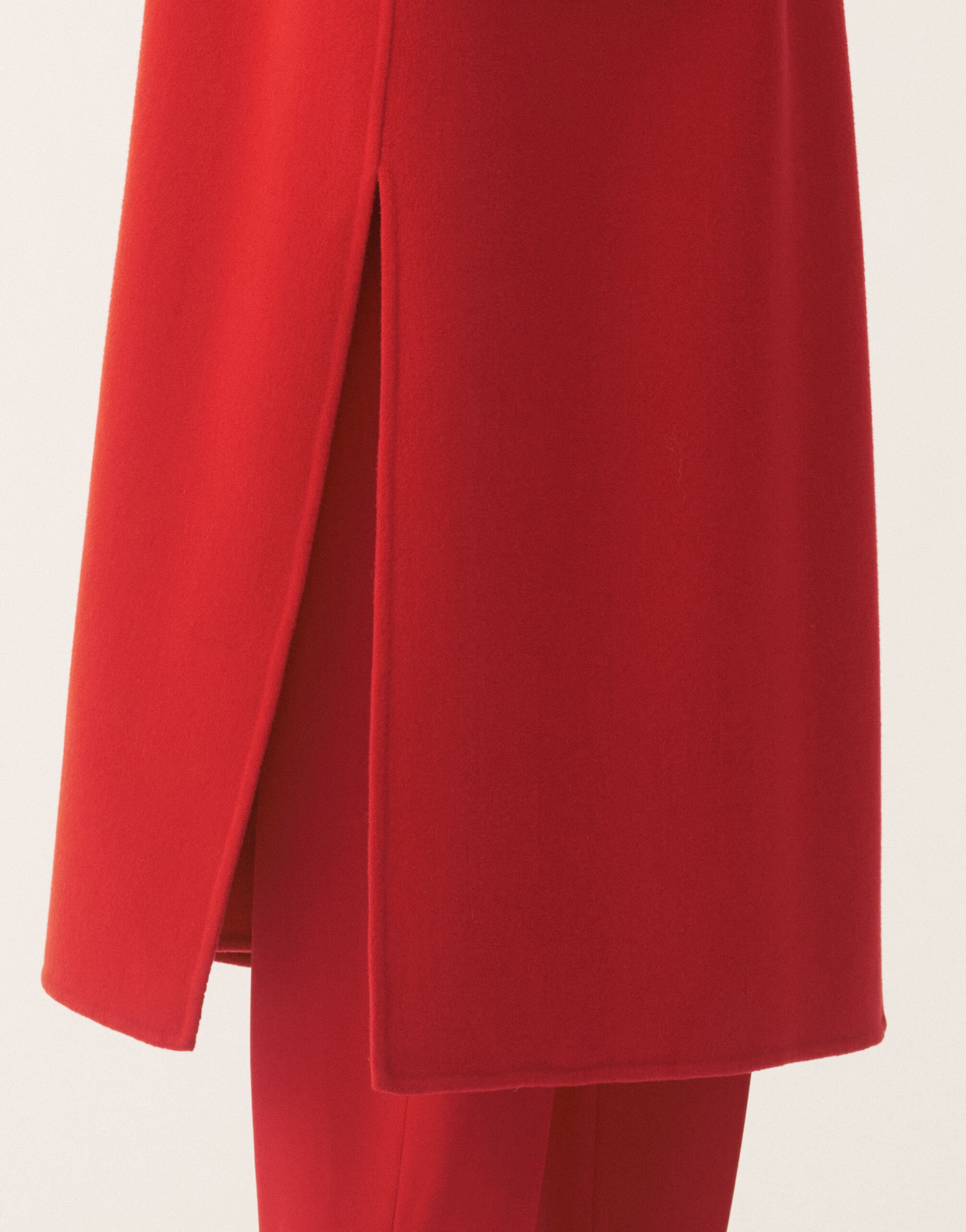 Fabiana Filippi Double-faced wool and cashmere coat, lacquer Red CTD225F680L6390000
