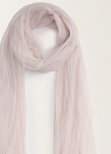 Fabiana Filippi Pleated tulle maxi scarf, mauve LAVENDER SAD275A023L3860000