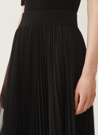 Fabiana Filippi Gonna ampia in tulle, nero Nero GND215F426L5480000