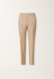 Fabiana Filippi Pantalon Montefalco en tissu tailoring boutonné, érable BEIGE PAD215F326D8920000