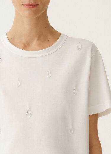 Fabiana Filippi Jersey T-shirt, white WHITE JED265F278L2270000