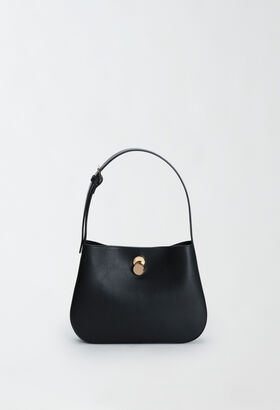 Fabiana Filippi Calfskin hobo bag, black YELLOW BGD265A907L2150000