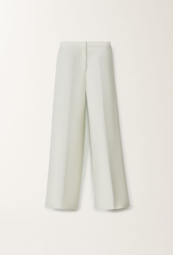 Fabiana Filippi Cotton and silk mikado trousers, aqua green AQUAGREEN PAD275F307D7870000