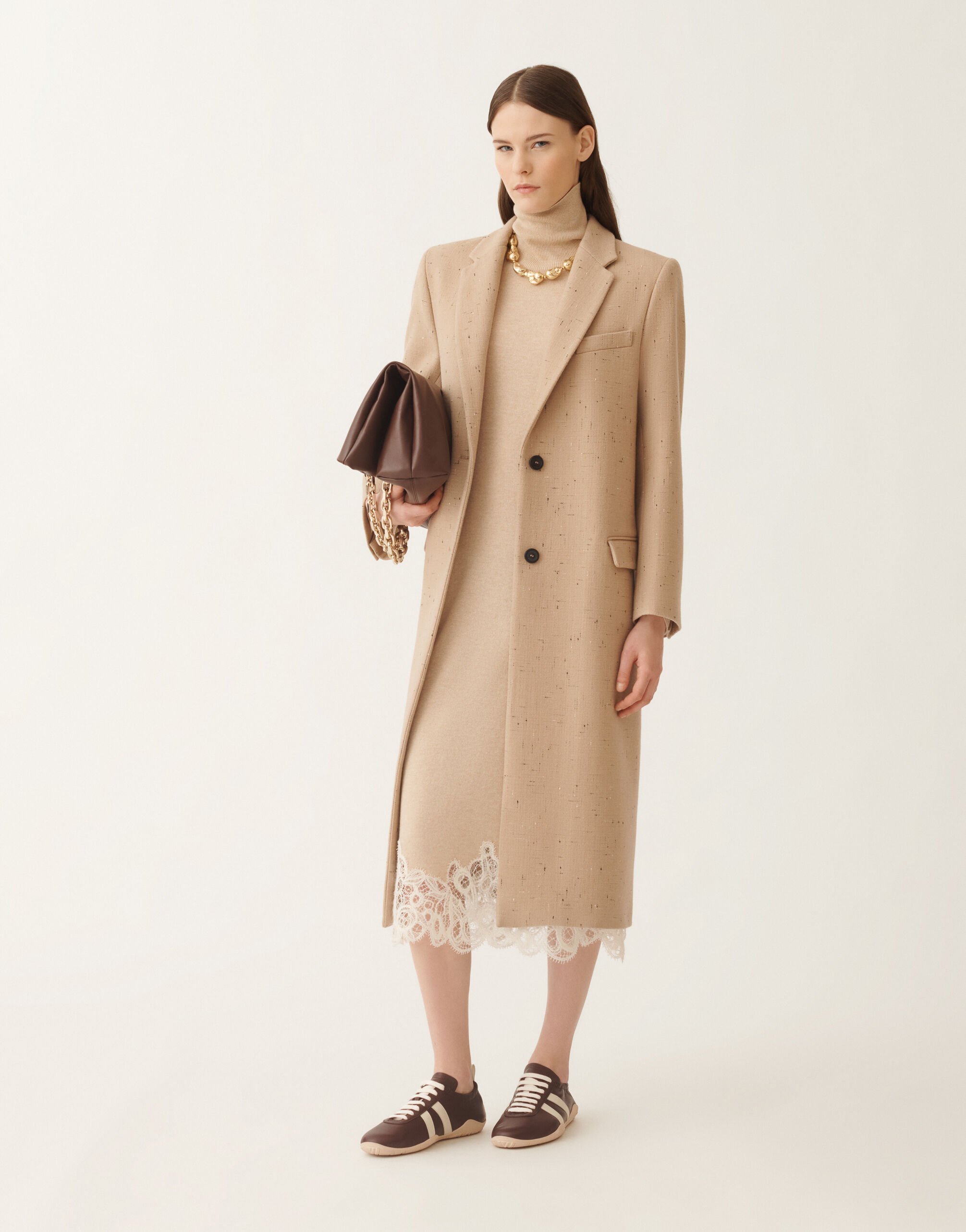 Fabiana Filippi Abrigo botonado, arce BEIGE CTD215F234L5990000