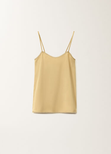 Fabiana Filippi Lingerie-Top aus Satin in Viskose, gold GELB TPD265F302L2220000